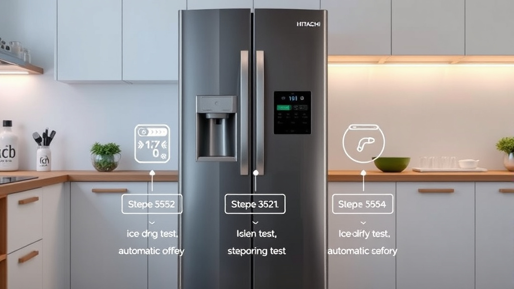 3 Bước test đá rơi tự động tủ lạnh Hitachi Side by Side – Chuẩn, an toàn tại nhà 3 Bước test đá rơi tự động tủ lạnh Hitachi Side by Side – Chuẩn, an toàn tại nhà